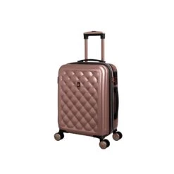 IT Luggage Cushion Lux - 3pc Set (Metallic Rose Gold) -Luggage World Shop 32631 HK16 1646A08MetallicrosegoldSSFrontpanel18.5incopy