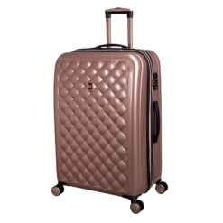 IT Luggage Cushion Lux - 3pc Set (Metallic Rose Gold) -Luggage World Shop 32631 HK16 1646A08MetallicrosegoldSSFrontpanel28.23incopy