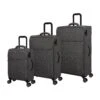 IT Luggage Citywide - 3pc Set (Charcoal) -Luggage World Shop 32757 UK12 2648 08Charcoal Darkgullgrey SSFrontpanel