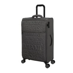 IT Luggage Citywide - 3pc Set (Charcoal) -Luggage World Shop 32757 UK12 2648 08Charcoal Darkgullgrey SSFrontpanel25in