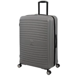 IT Luggage Eco-Protect - 3pc Set (Elephant Skin) -Luggage World Shop 32759 UK16 2910E08GreyskinS735SSFrontpanel29in
