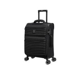 IT Luggage Precursor - 3pc Set (Black) -Luggage World Shop 32769 HK12 2883B08BlackSSFrontpanel18.7in