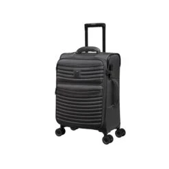 IT Luggage Precursor - 3pc Set (Charcoal) -Luggage World Shop 32769 HK12 2883B08CharcoalSSFrontpanel18.7in