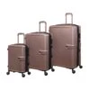 IT Luggage Helixian - 3pc Set (Metallic Rose Gold) 2 IT Luggage Helixian - 3pc Set (Metallic Rose Gold) -Luggage World Shop 32898 UK16 2842 08MetallicrosegoldS397SSFrontpanel
