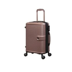 IT Luggage Helixian - 3pc Set (Metallic Rose Gold) 18 IT Luggage Helixian - 3pc Set (Metallic Rose Gold) -Luggage World Shop 32898 UK16 2842 08MetallicrosegoldS397SSFrontpanel18.5in