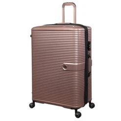 IT Luggage Helixian - 3pc Set (Metallic Rose Gold) 16 IT Luggage Helixian - 3pc Set (Metallic Rose Gold) -Luggage World Shop 32898 UK16 2842 08MetallicrosegoldS397SSFrontpanel29in