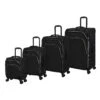 IT Luggage Trinary - 4pc Set (Black) -Luggage World Shop 32909 UK12 2875 08BlackSSFrontpanel