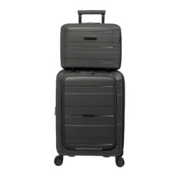 IT Luggage Momentous - Vanity Case (Starlight Grey) 14 IT Luggage Momentous - Vanity Case (Starlight Grey) -Luggage World Shop 32912 UK15 0886 08 15 2886 15StarlightgreySSFrontpanel 5debf05a e460 43f0 95f8 b357e11372d3