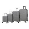 IT Luggage Eco-Protect - 4pc Set (Silver) -Luggage World Shop 32913 UK16 2910E08SilverSSFrontpanel
