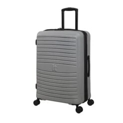 IT Luggage Eco-Protect - 4pc Set (Silver) -Luggage World Shop 32913 UK16 2910E08SilverSSFrontpanel25in