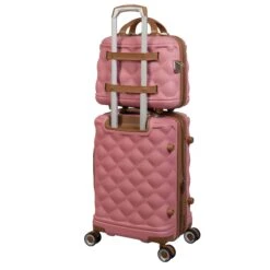 IT Luggage Indulging - 4pc Set (Flamingo Pink) -Luggage World Shop 32964 UK16 3039 08 16 3039 15FlamingoPinkSSBackpanel18.5 13.7in