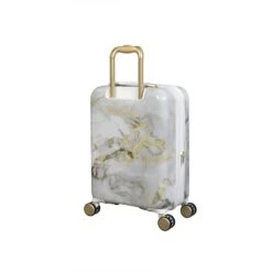 IT Luggage Sheen - Cabin (Gold Greyscale Marble) -Luggage World Shop 32980 UK16 2269B08GoldgreyscalemarbleSSBackpanel18.9in