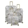 IT Luggage Sheen - 4pc Set (Gold Greyscale Marble) 1 IT Luggage Sheen - 4pc Set (Gold Greyscale Marble) -Luggage World Shop 32980 UK16 2269B08GoldgreyscalemarbleSSFrontpaneldirect1