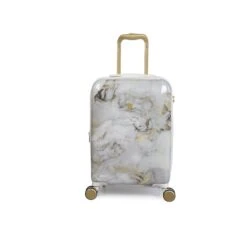 IT Luggage Sheen - 4pc Set (Gold Greyscale Marble) -Luggage World Shop 32980 UK16 2269B08GoldgreyscalemarbleSSFrontpaneldirect18.9in