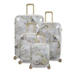 IT Luggage Sheen - Underseat (Gold Greyscale Marble) -Luggage World Shop 32980 UK16 2269B08GoldgreyscalemarbleSSFrontpaneldirect1 9f1df194 43f5 428f a553 354aad55b515