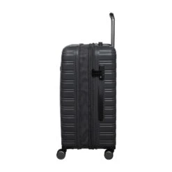 IT Luggage Fusional - 4pc Set (Warm Charcoal) -Luggage World Shop 32987A UK16 2920 08Warmcharcoal Magnet S561SSSidewithsingleexpopen