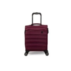 IT Luggage Fusional - 4pc Set (Dark Red) -Luggage World Shop 32987B UK12 2920 08DarkredsS055SSFrontpaneldirectly14.9in