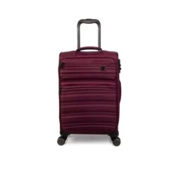 IT Luggage Fusional - 4pc Set (Dark Red) -Luggage World Shop 32987B UK12 2920 08DarkredsS055SSFrontpaneldirectly19.4in