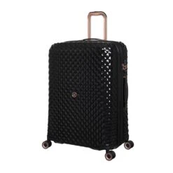 IT Luggage Glitzy - 5pc Set (Black) 25 IT Luggage Glitzy - 5pc Set (Black) -Luggage World Shop 33109 UK16 2888A08BlackSSFrontpanel27in