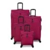 IT Luggage Trinary - 4pc Set (Viva Magenta) -Luggage World Shop 33167 UK12 2875 08Magentablush Vivamagenta SSFrontpaneldirectly2