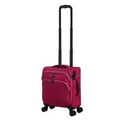 IT Luggage Trinary - Underseat (Viva Magenta) -Luggage World Shop 33167 UK12 2875 08Magentablush Vivamagenta SSFrontpanelwtihtrolleyextendedfully a60dc70b 2781 4ad4 8e62 92e0e1b21a70
