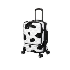 IT Luggage Indulging II - Cabin With Pocket (Moo Cow Print) 22 IT Luggage Indulging II - Cabin With Pocket (Moo Cow Print) -Luggage World Shop 33199 UK16 3039A08Moocowblack whiterepeatprintSSFrontpanel18.5inwithpocket ad1dcf1a 7ace 49a3 ad8a 1694c67439fc