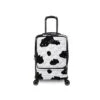 IT Luggage Indulging II - Cabin With Pocket (Moo Cow Print) -Luggage World Shop 33199 UK16 3039A08Moocowblack whiterepeatprintSSFrontpaneldirectly18.5inwithpocket 0557bf87 897b 40b7 bcbd 0f6d16a78f13