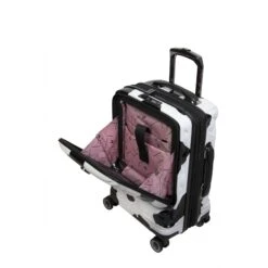 IT Luggage Indulging II - Cabin With Pocket (Moo Cow Print) 21 IT Luggage Indulging II - Cabin With Pocket (Moo Cow Print) -Luggage World Shop 33199 UK16 3039A08Moocowblack whiterepeatprintSSPocketinterior 369ec0cb a4f9 4f03 bf30 0b303c62a71c