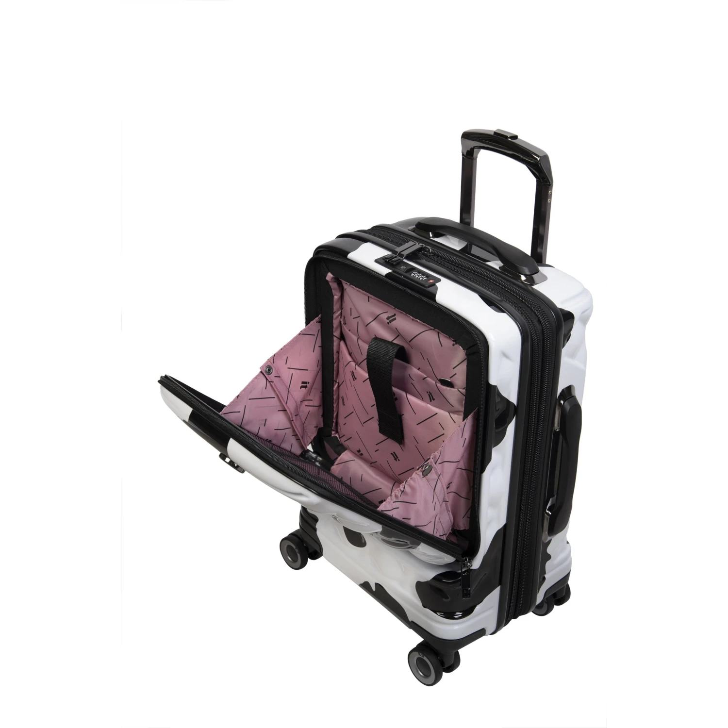 IT Luggage Indulging II - Cabin With Pocket (Moo Cow Print) 6 IT Luggage Indulging II - Cabin With Pocket (Moo Cow Print) - Image 4