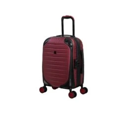 IT Luggage Lineal - 3pc Set (Wine Red) -Luggage World Shop 61328 US16 2631 08DeepclaretS008SSFrontpanel18.5in 3b94c744 bb61 4cf4 b0ef be6f2aa2edde