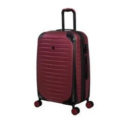 IT Luggage Lineal - 3pc Set (Wine Red) -Luggage World Shop 61328 US16 2631 08DeepclaretS008SSFrontpanel25in f373353b bae0 4737 ad6c 1d70fa196136