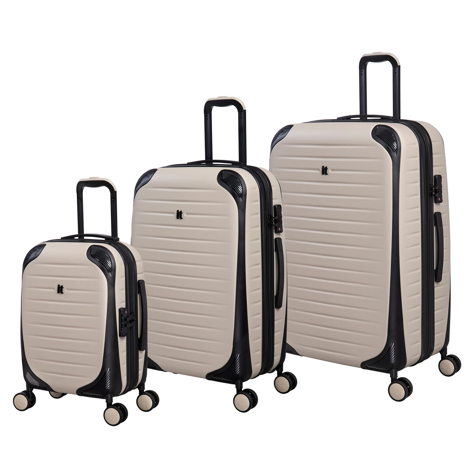 IT Luggage Lineal - 3pc Set (Oyster) 3 IT Luggage Lineal - 3pc Set (Oyster)