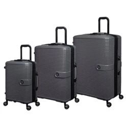 IT Luggage Helixian - 3pc Set (Charcoal)