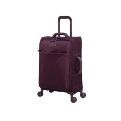 IT Luggage Lustrous - 3pc Set (Aubergine) -Luggage World Shop 61362 US12 2194 08AubergineS025Frontpanel18B