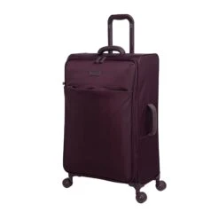 IT Luggage Lustrous - 3pc Set (Aubergine) -Luggage World Shop 61362 US12 2194 08AubergineS025Frontpanel25inB