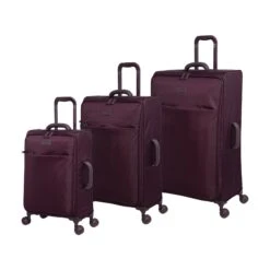 IT Luggage Lustrous - 3pc Set (Aubergine)