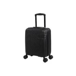 IT Luggage Valiant - 4pc Set (Black) -Luggage World Shop 61437 US16 2914 08BlackS001SSFrontpanel14.7in