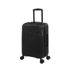 IT Luggage Valiant - 4pc Set (Black) -Luggage World Shop 61437 US16 2914 08BlackS001SSFrontpanel18.9in