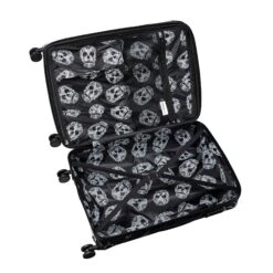 IT Luggage Candy Calavera - 4pc Set (Black Marble) -Luggage World Shop CandyCalavera16 2918AEmptyInteriorview