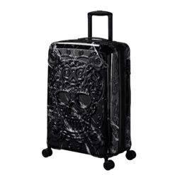 IT Luggage Candy Calavera - 4pc Set (Black Marble) -Luggage World Shop CandyCalavera16 2918AMediumCasefront side