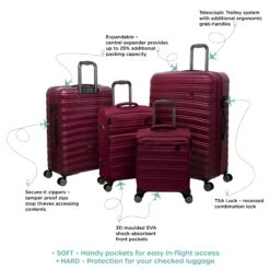IT Luggage Fusional - Cabin (Dark Red) -Luggage World Shop InfographicforFusional16 2920V3.2DarkReds 01 54a2f27b 51b7 41d3 b2e1 3c57954f0811