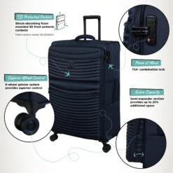 IT Luggage Precursor - Large (Dress Blues) 18 IT Luggage Precursor - Large (Dress Blues) -Luggage World Shop Precursor Large Blue Infographic