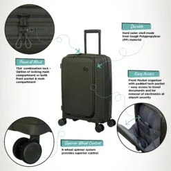 IT Luggage Spontaneous II - Cabin With Pocket (Olive Night) 17 IT Luggage Spontaneous II - Cabin With Pocket (Olive Night) -Luggage World Shop Spontaneous Cabin Pocket Olive Infographic e26eda02 c815 4cbd 8a23 cd14e14a1923