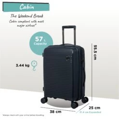 IT Luggage Spontaneous - Cabin (Blueberry) -Luggage World Shop Spontaneous Cabin blueberry dims weights