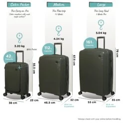 IT Luggage Spontaneous II - Cabin With Pocket (Olive Night) 26 IT Luggage Spontaneous II - Cabin With Pocket (Olive Night) -Luggage World Shop Spontaneous Set Pocket olive dims weights 77c88748 70dc 46d3 b9d8 bc5c73f8b6b9