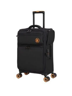 It Luggage Simultaneous Black Cabin Attachable Suitcase