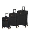 It Luggage Simultaneous Black 3 Piece Attachable Suitcase Set 2 It Luggage Simultaneous Black 3 Piece Attachable Suitcase Set -Luggage World Shop VGB41 SQ1 0000000004 BLACK SLf