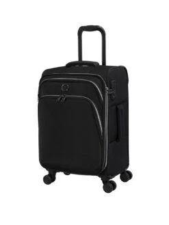It Luggage Trinary Black Cabin Soft Suitcase