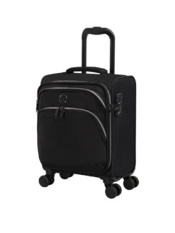 It Luggage Trinary Black Underseat Soft Suitcase