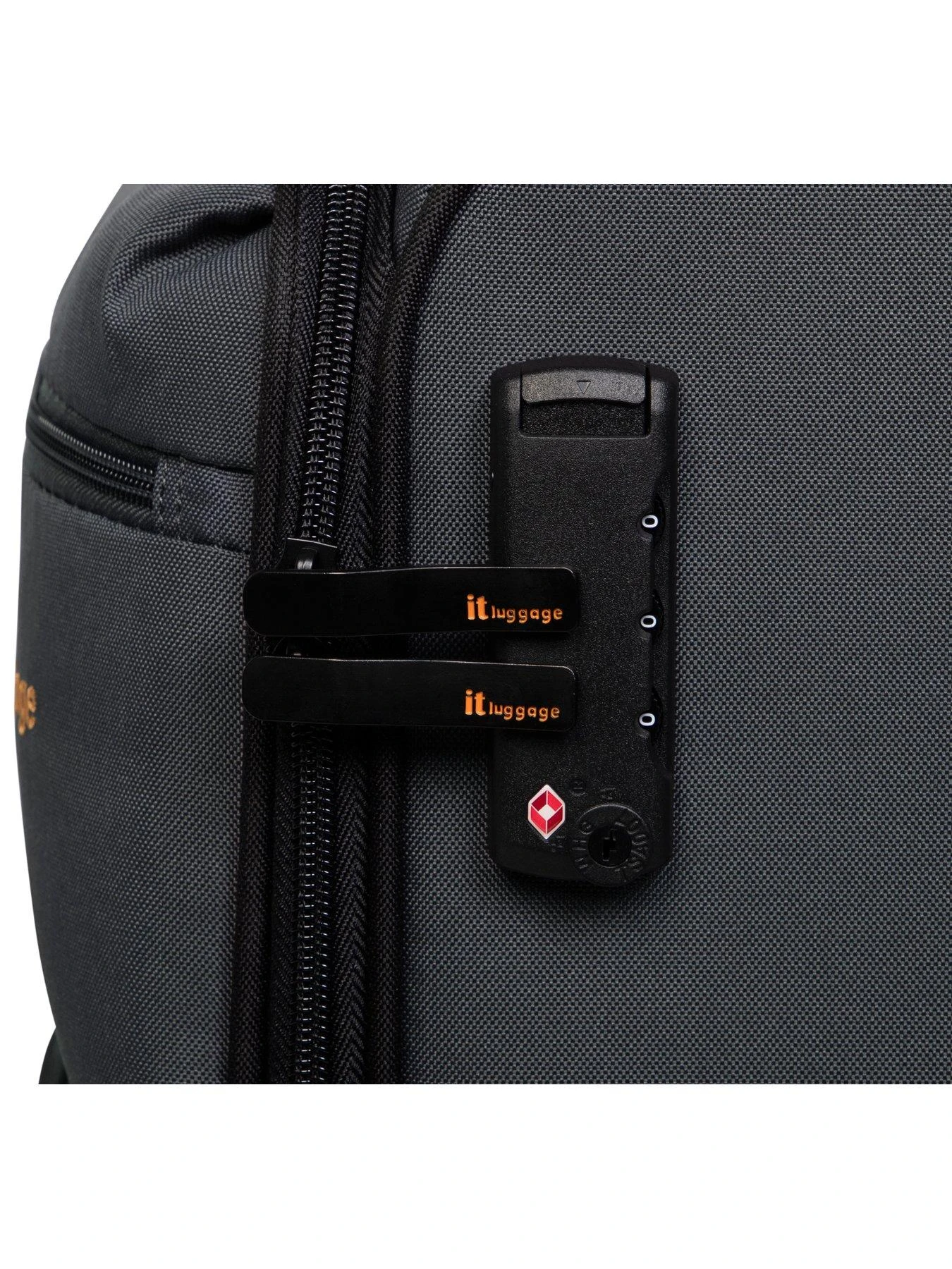 It Luggage Duo-Tone Grey/Black Cabin Suitcase Set 6 It Luggage Duo-Tone Grey/Black Cabin Suitcase Set - Image 4